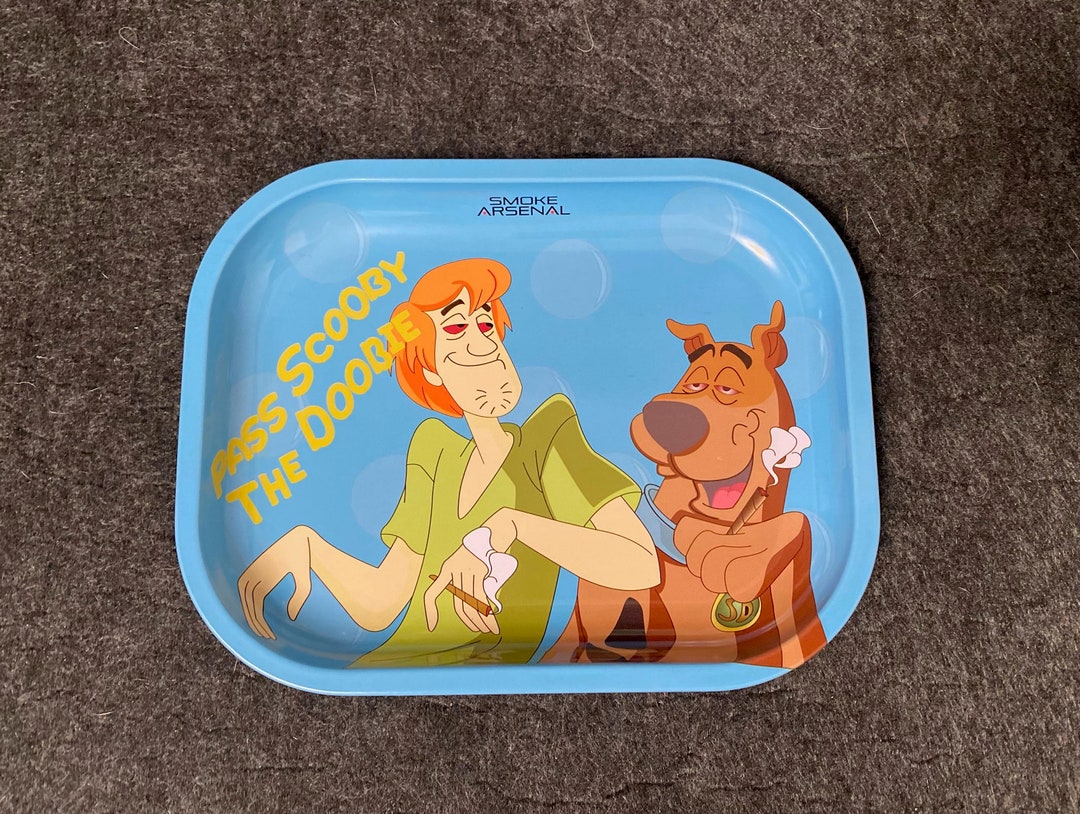 SCOOBY DOO ROLLING Tray Scooby Doo Funny Rolling Tray Smoke Etsy