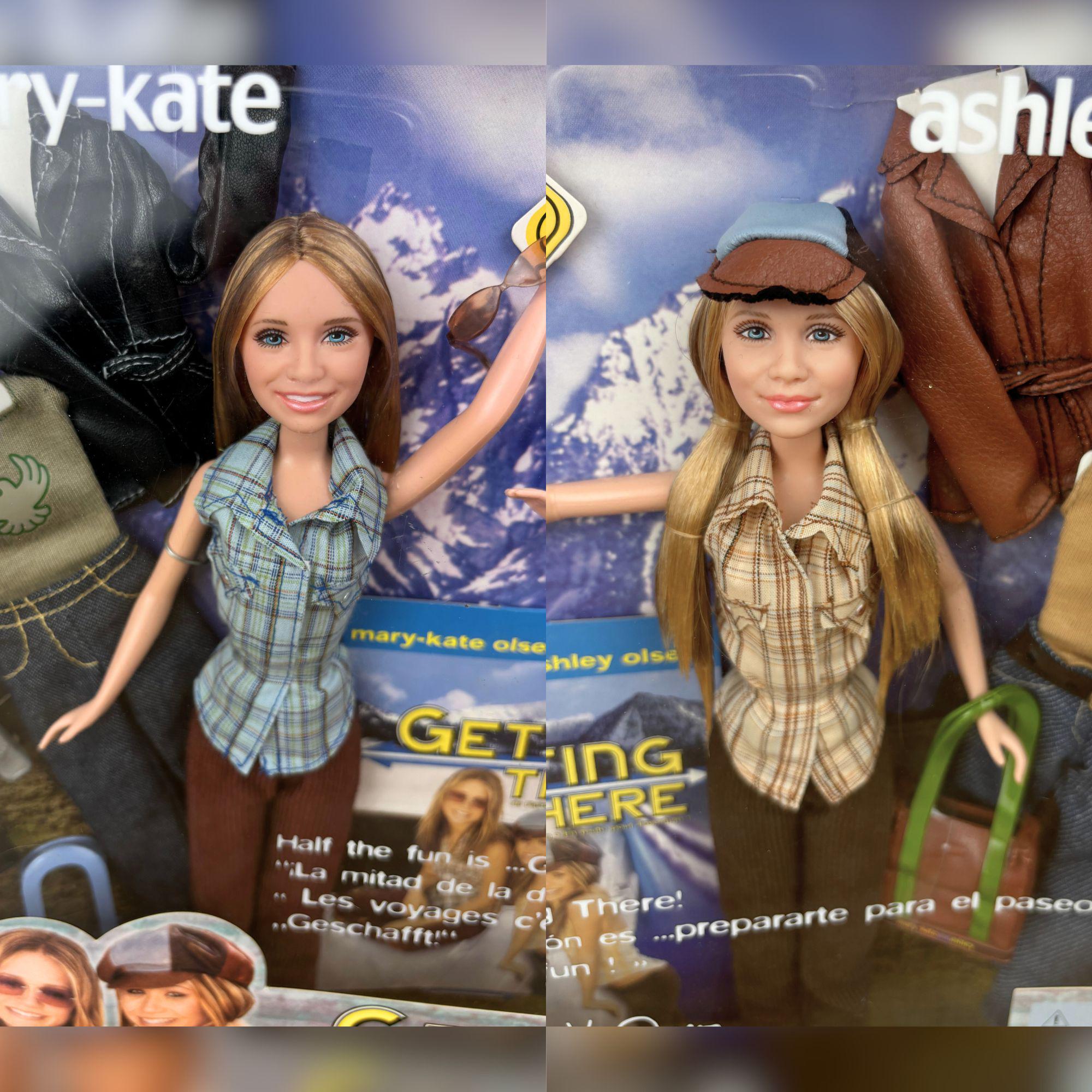 2003 Mary-Kate Ashley Olsen Dolls GETTING THERE (movie) NRFB