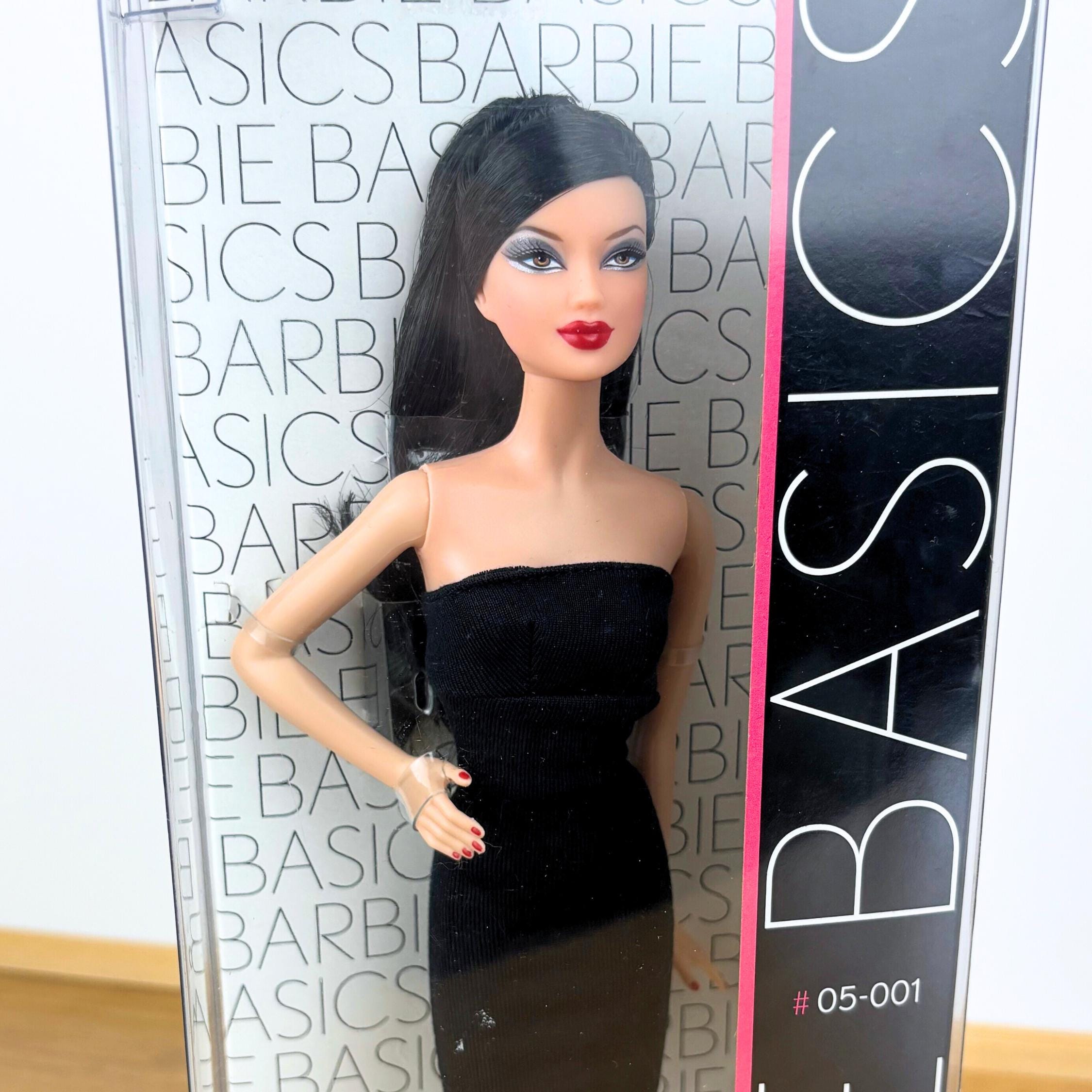 Robe Vintage Barbie Étiquette Noire Mattel - Tenue De Poupée, Occasion