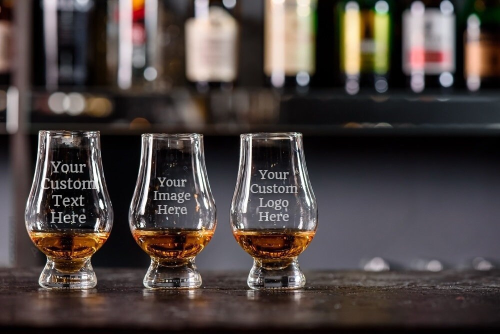 Personalized Glencairn Whiskey Glass Laser Engraved Ideal Gift for