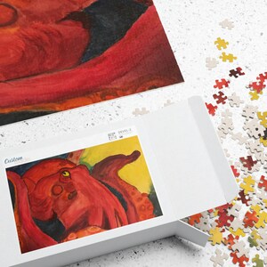 Red Octopus Art Puzzle (110, 252, 500, 1014-piece)