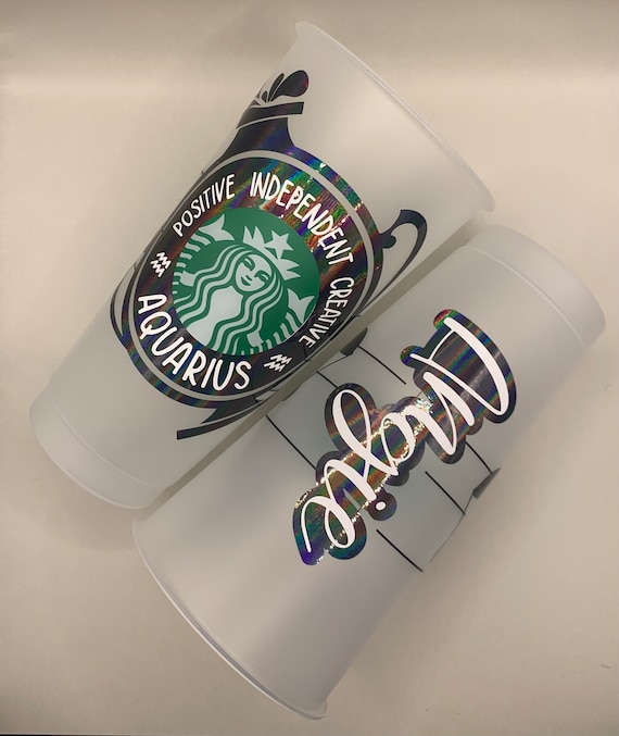 Personalized Zodiac Horoscope Starbucks 24oz. Reusable Coffee Cold Cup -  Etsy