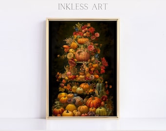 Autumn Pumpkins Digital Art | Wall Decor | Fall Home Decor | Farmhouse Art | For Home Decor | Printable Art | Macknzie Is Childs Inspired