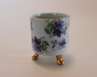 Lefton China Cigarette Holder, with Violets