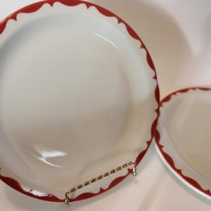 SET of TWO Mayer China (Beaver Falls, PA) restaurant ware 8.75 inch dinner plates #253