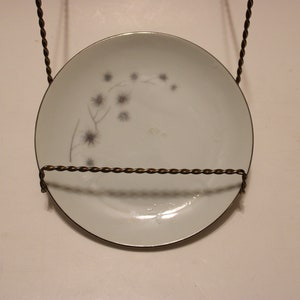 6.25&quot; plate, Creative Fine China, Platinum Starburst pattern #1014