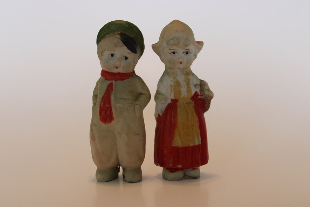 Dutch Boy and Girl Bisque Figurines (pair), 3" Tall, Made in Japan - Etsy