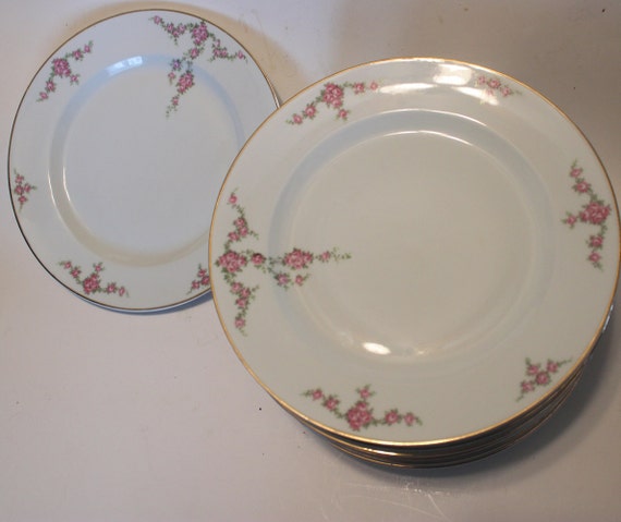 A Set of 12 Porcelain Dining Plates by Heinrich & Co. A Set of 12 Porcelain Dining Plates by Heinrich & Co.