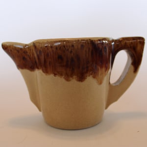 R.R.P. Co, large creamer / small jug, two-tone pottery