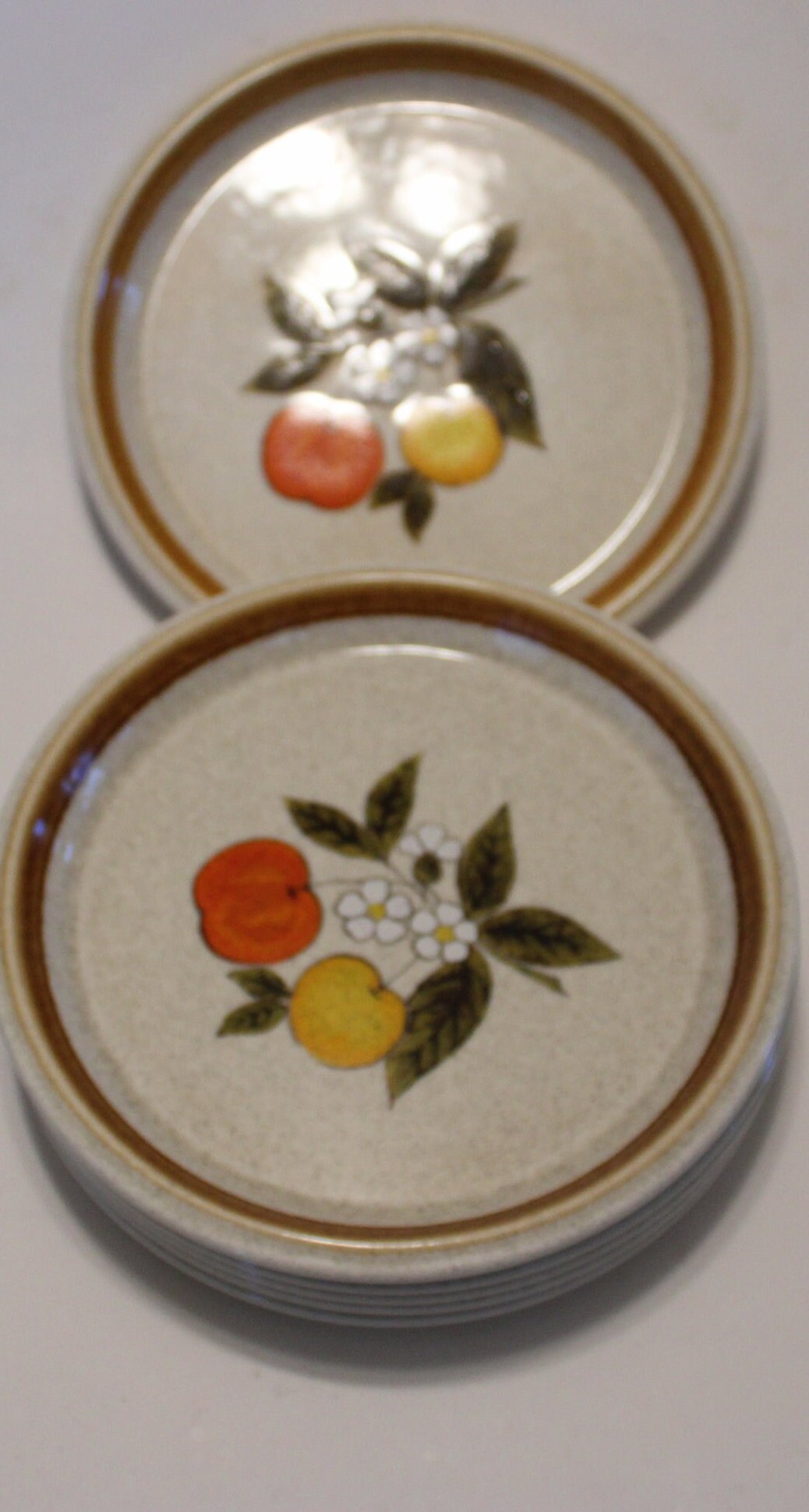 SET of SIX Mikasa Stone Manor Tempting P5812 Made in Japan 7.75