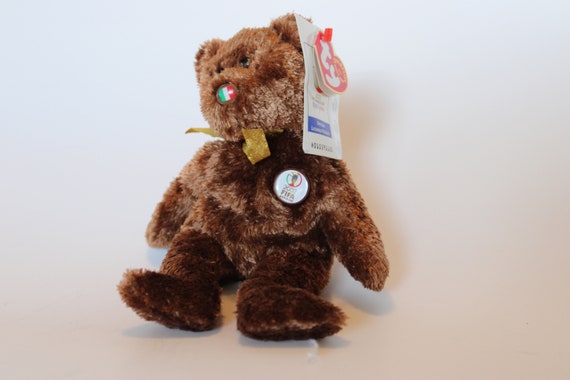 Ty Beanie Baby 2002 FIFA World Cup Champion Bear Italy Nose - Etsy