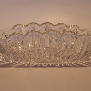 Cut glass pickle dish