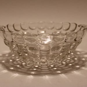 Bubble glass candy dish, 6&quot; diameter