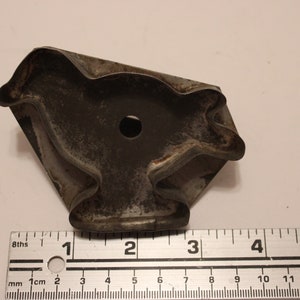 Bird cookie cutter, antique folk art handcrafted tin, spot welded. Lovely old item!