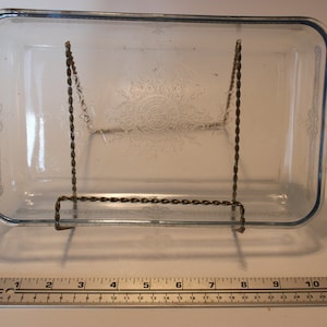 10.5&quot; x 6.5&quot; rectangular Fire King Philbe Sapphire Blue casserole dish with no lid