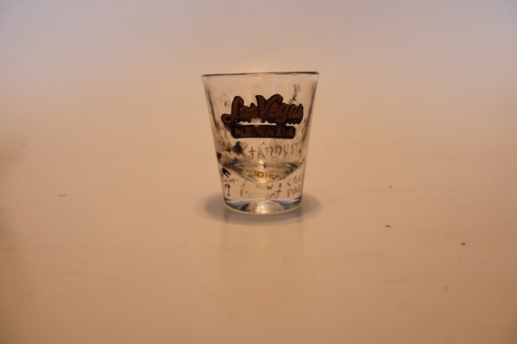 Verre à Shot Souvenir Las Vegas Nevada - Verre Collé Noir, 5,7 Cm - Cadeau Collection Ou Cadeau Original - 8