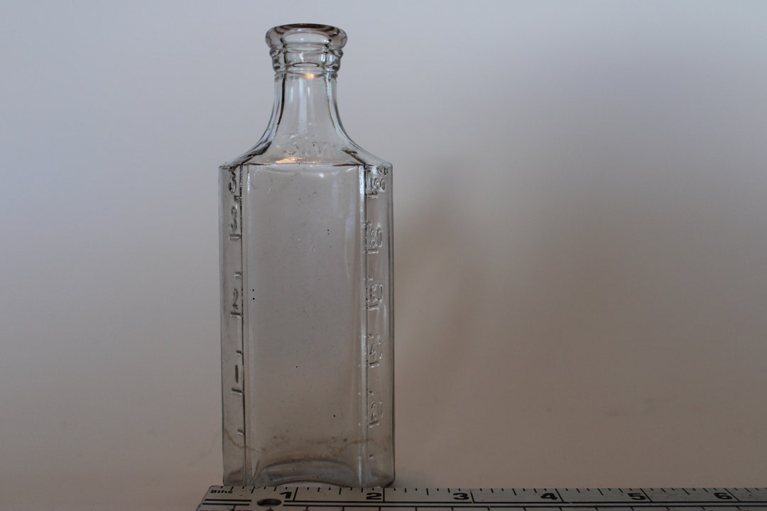 Vintage Owens 3IV Graduated Medicine Bottle, Embossed Etsy