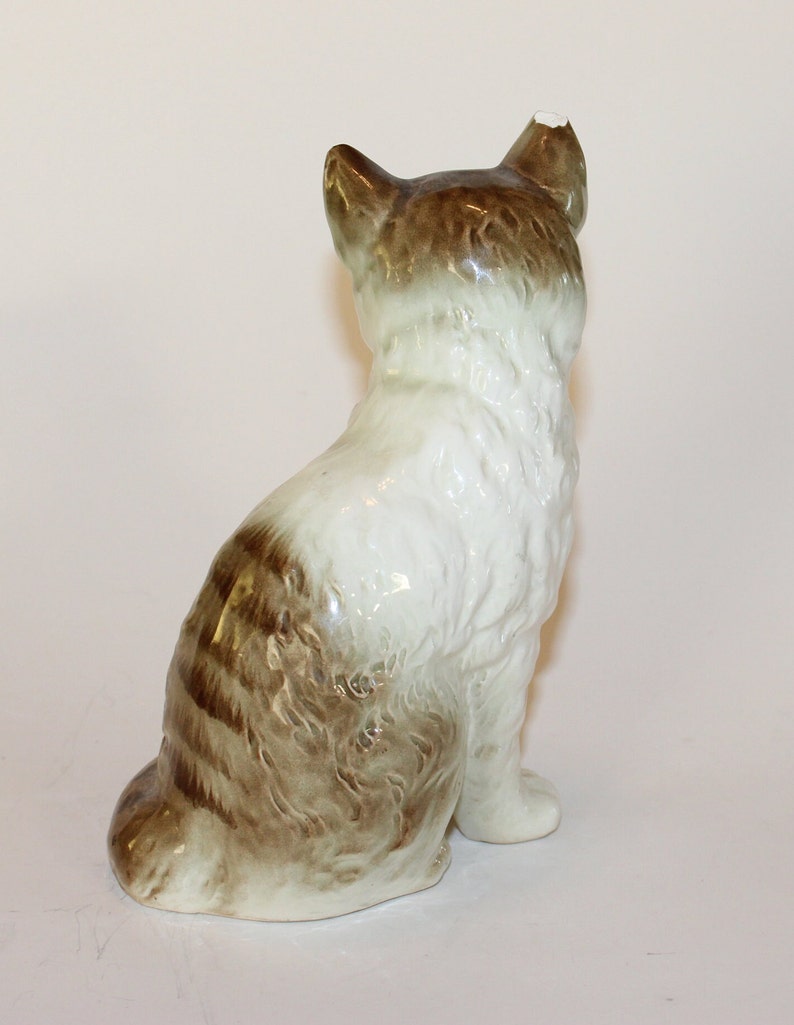 Vintage Yoko Boeki Nippon Japan Cat Figurine With Brown & Etsy