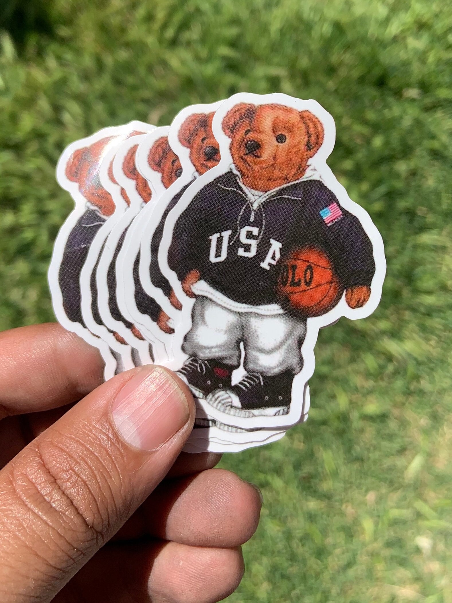 Polo Ralph Lauren Basketball Bear Sticker 2.75 Stadium Polo Sport 1992 Wedding Christmas Etsy