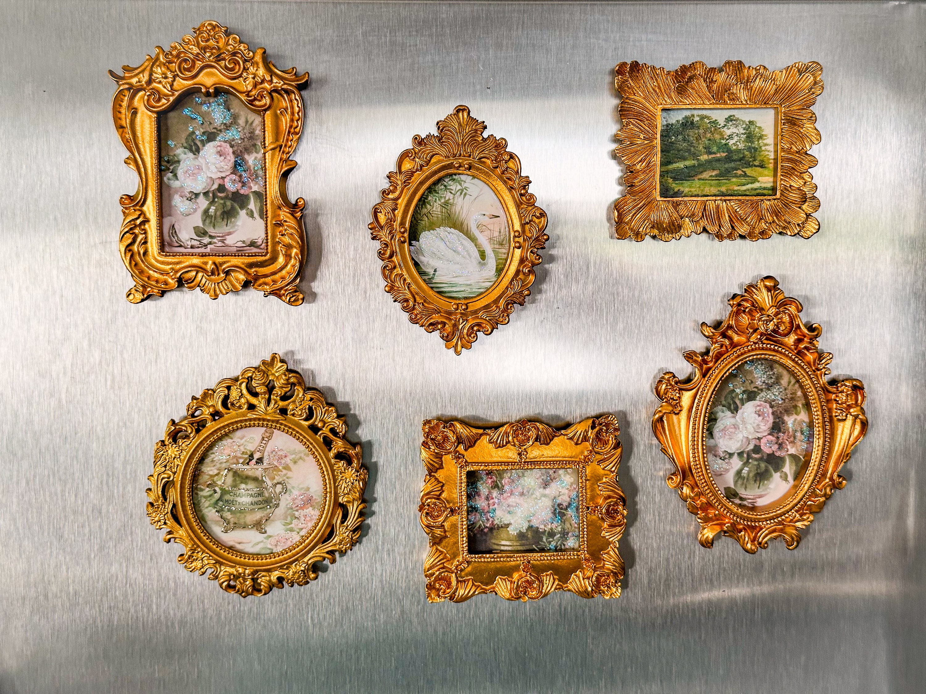 Alphonse - aimant magnétique de réfrigérateur en verre, décoration pour