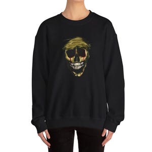 Bleeding Skull Sweater | Horror Art Design Pullover