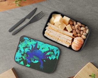 KEIAHUAN Axolotl Lunchtasche Für Kinder – Isoliert, Wiederverwendbar, Mit Schultergurt, 29x30x16 Cm