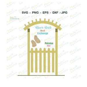 Jardín SVG I Arbor SVG I Valla de piquete Archivo SVG I Arte vectorial de jardín I Archivo de corte de papa I Clip Art de papa I Archivo de corte Cricut I Imprimir y cortar