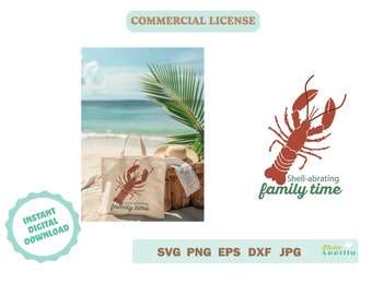 Lobster SVG, Lobster clip art, Lobster Vector Art, Lobster Cricut cut file, Lobster Silhouette, Lobster Print and Cut, Commercial Use SVG