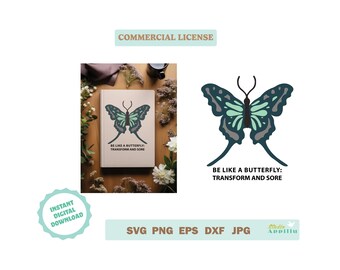 Blue butterfly SVG, butterfly clip art, butterfly Vector Art,  butterfly Cricut file, butterfly Silhouette,  Print & Cut, Commercial Use SVG