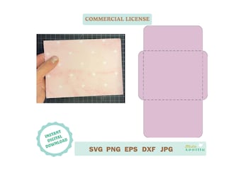 A2 Envelope Template SVG,  PDF Printable, Invitation Envelope Svg, Greeting Card Envelope Cricut, Dxf svg