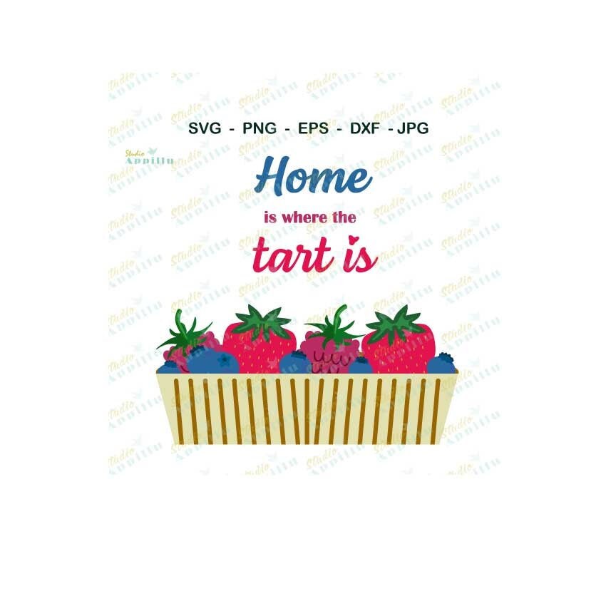 Tart SVG I Fruit SVG I Baked Berries SVG File I Fruit Tart Vector Art I