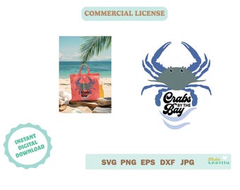 Crab SVG, Crab clip art, Crab Vector Art, Crab Cricut cut file, Crab Silhouette, Crab Print and Cut, Commercial Use SVG