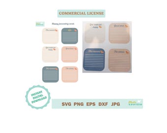 Printable Journaling Cards, Scrapbook Planner Memory Writing (Digital Download)