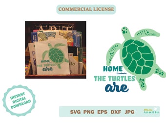 Turtle SVG, Turtle clip art, Turtle Vector Art, Turtle Cricut cut file, Turtle Silhouette, Turtle Print and Cut, Commercial Use SVG