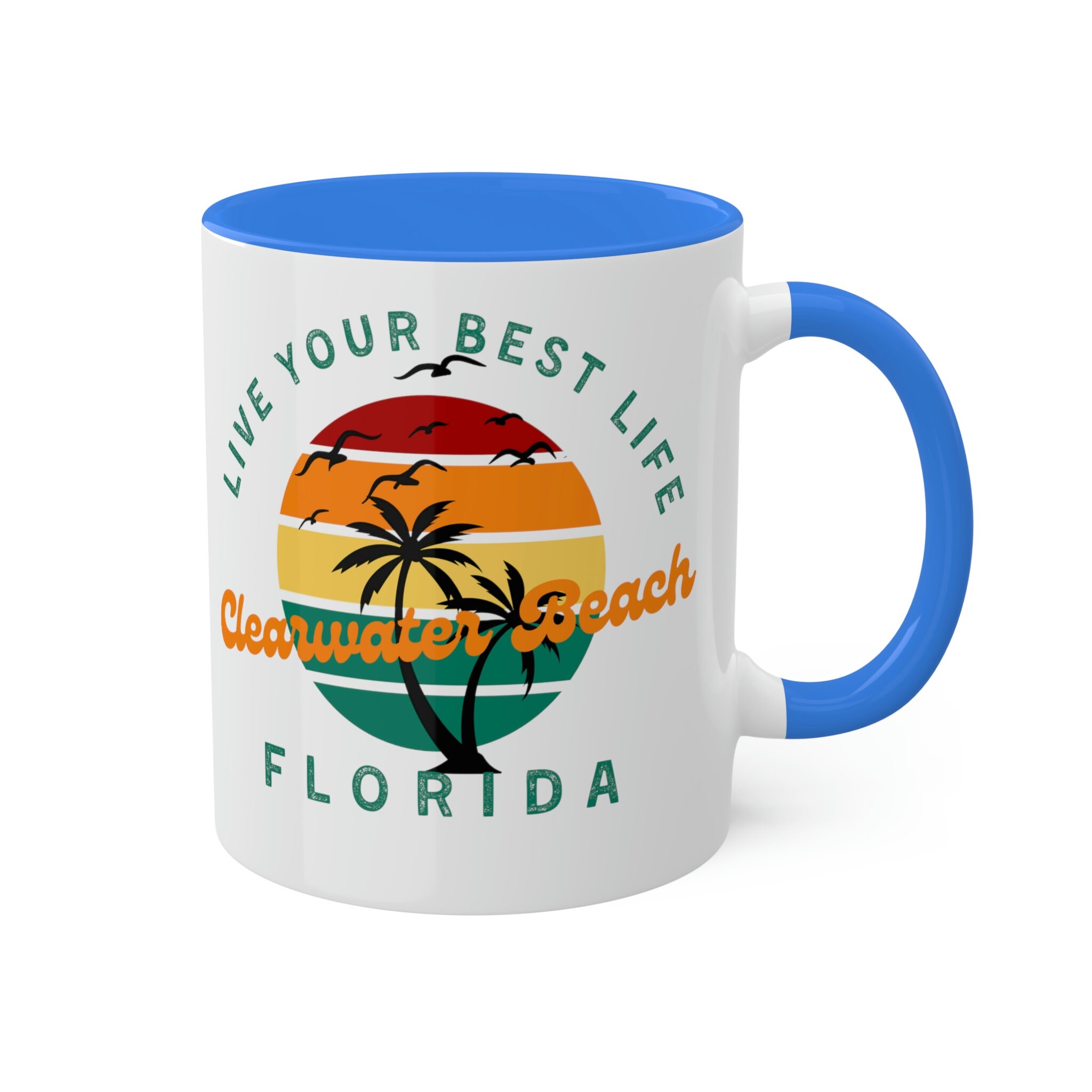 Florida Beach and City Themed Coffee Mugs Clearwater Beach the Perfect