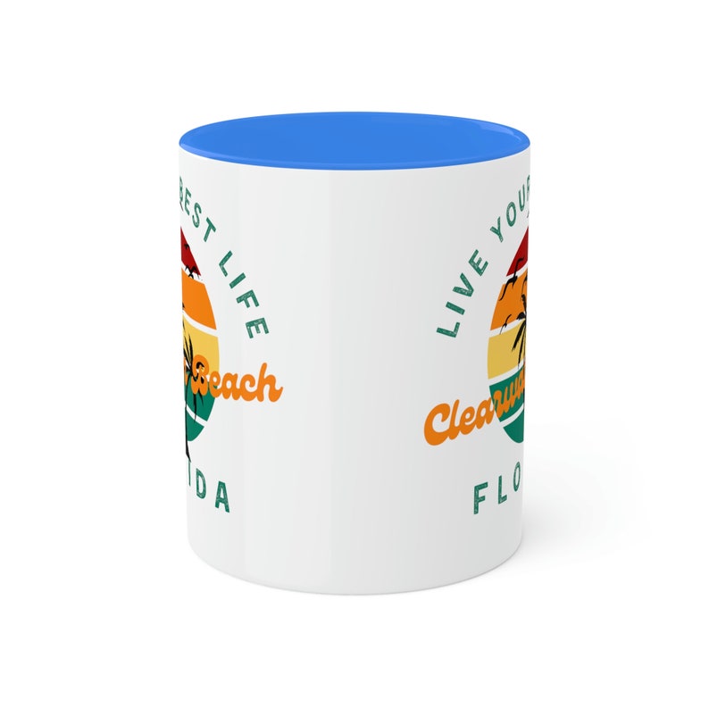 Florida Beach and City Themed Coffee Mugs Clearwater Beach the Perfect