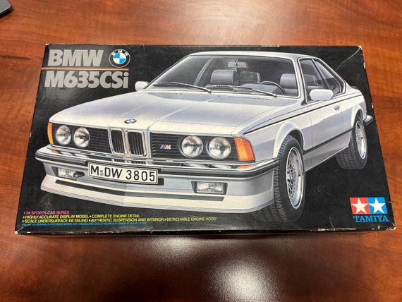 Vintage 1/24 Scale BMW M635 Csi Car Model Kit Made by Tamiya