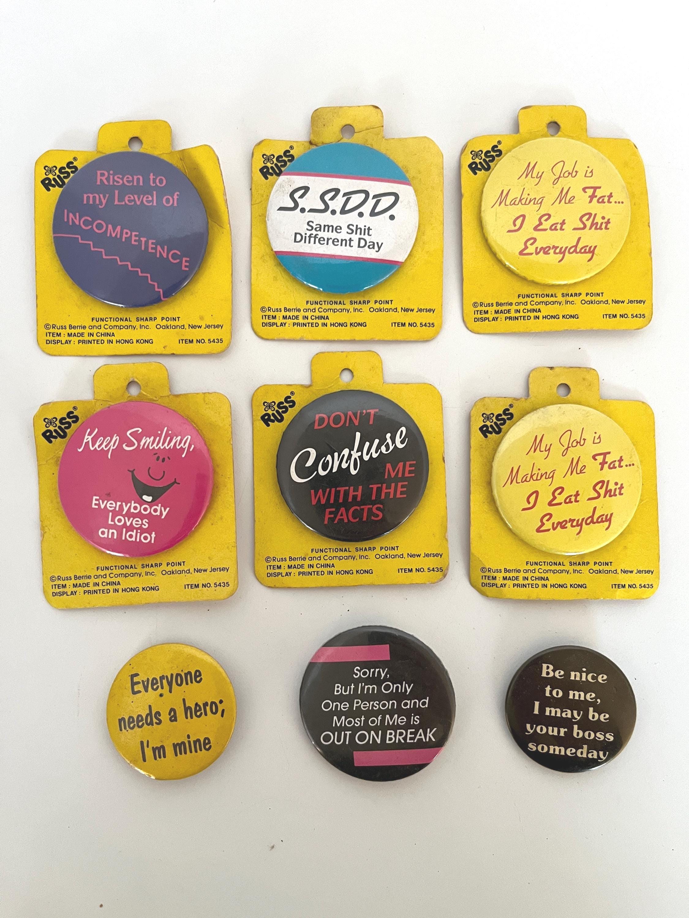 Vintage Pins Funny - Etsy