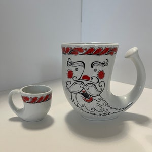 Sanvicentebenavente Es Pfaltzgraff Muggsy Mugs FIGGJO NORWAY 1988 Commodore  Cruise Line Santa Horn Ceramic Coffee Mug