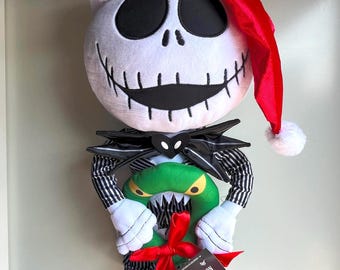 Peluche navideño de bienvenida: Jack Skellington, coleccionable de 24 pulgadas