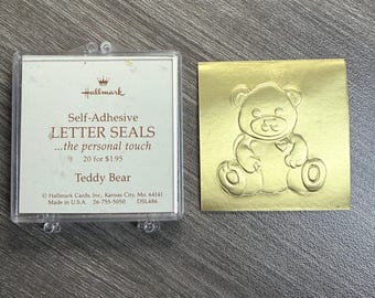 Vintage Hallmark Letter Seals Packs You Choose Various Styles Gold Seals