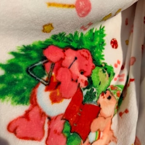 ケアベア フラットシーツCare Bears ビンテージ 布地 生地 大人気