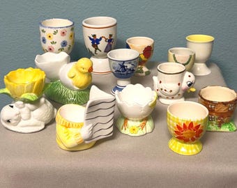 Vintage Egg Cups - Porcelain, Ceramic - You Choose