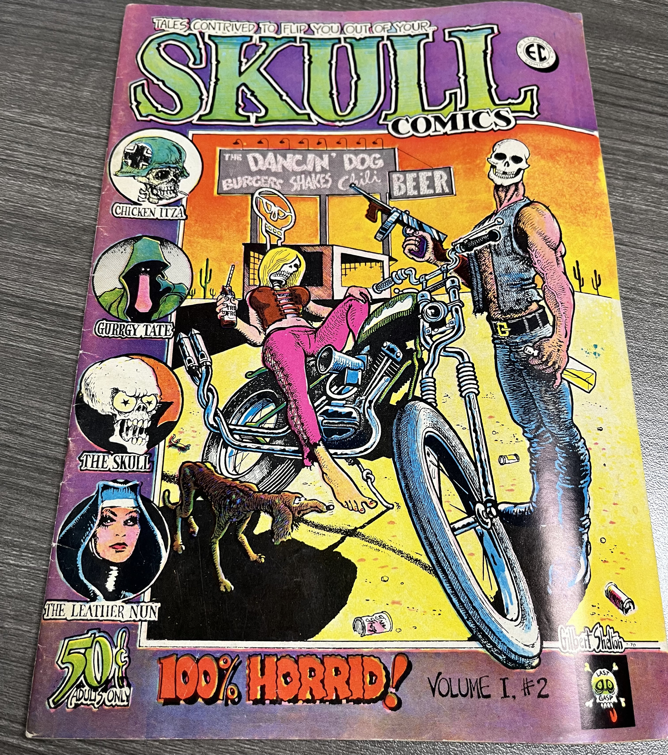Vintage Underground Comic Book: Skull Comics & Moondog - You