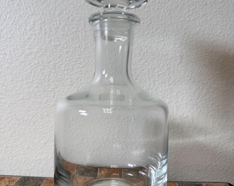 Vintage Crystal Decanter- Glass Liquor Decanter Whiskey