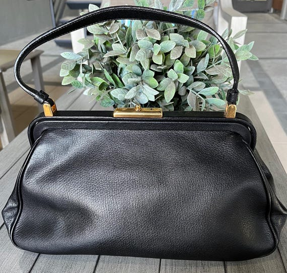 Vintage Prada Leather Purse Bag Lock and Key Black Prada Vintage Prada Leather Purse Bag Lock and Key Black Prada