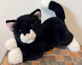 Vintage First & Main Plush -sebastian the Black White Tuxedo Cat