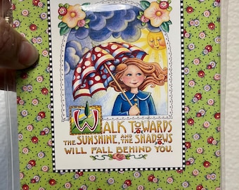 Walk Toward the Sunshine  MARY ENGELBREIT Note Cards and Envelopes