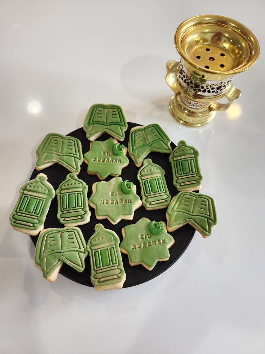 Custom Eid Fondant Cookies, Ramadan Gift, Eid Gift, Eid Cookies