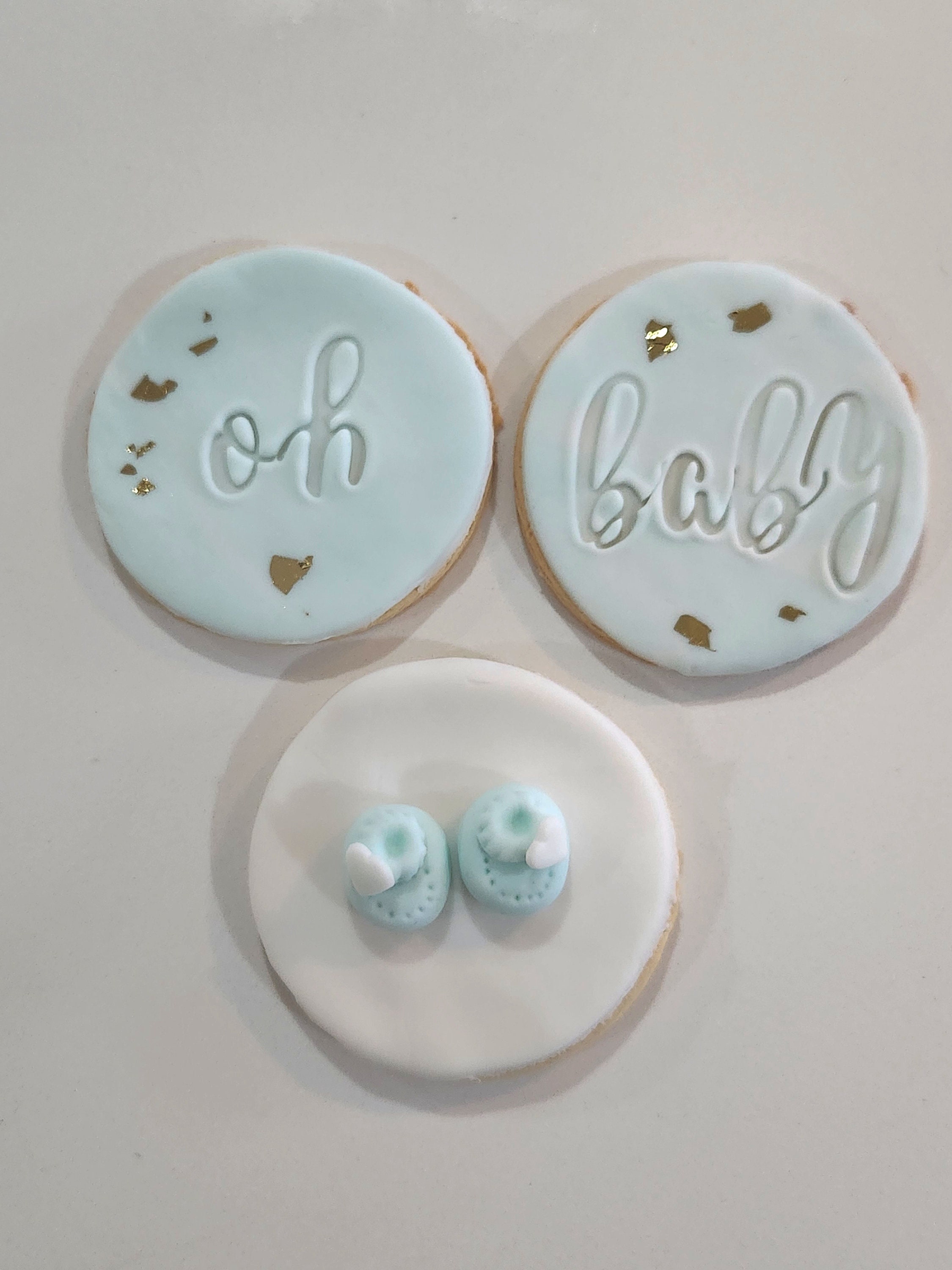 Custom Baby Shower Cookies, Blue Baby Shower Cookies, Little Boy Baby